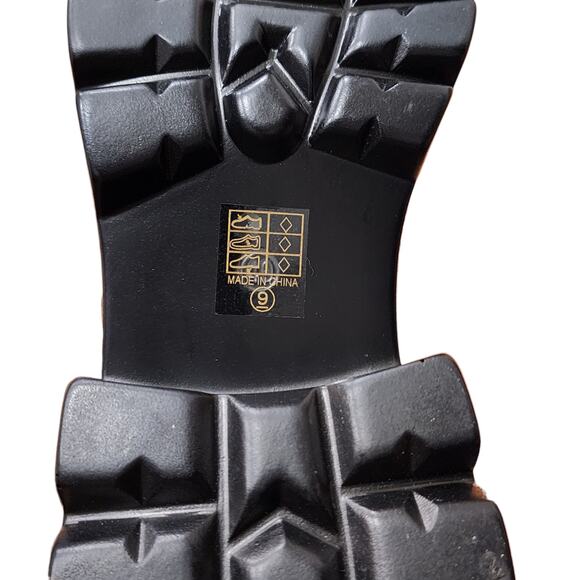 Azalea Wang Black Patent Leather Chain Loafers (Size 9) - Picture 10 of 14